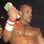 Marcus Patrick strips for his money