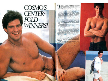 Scott Brown posing nude for Cosmo magazine
